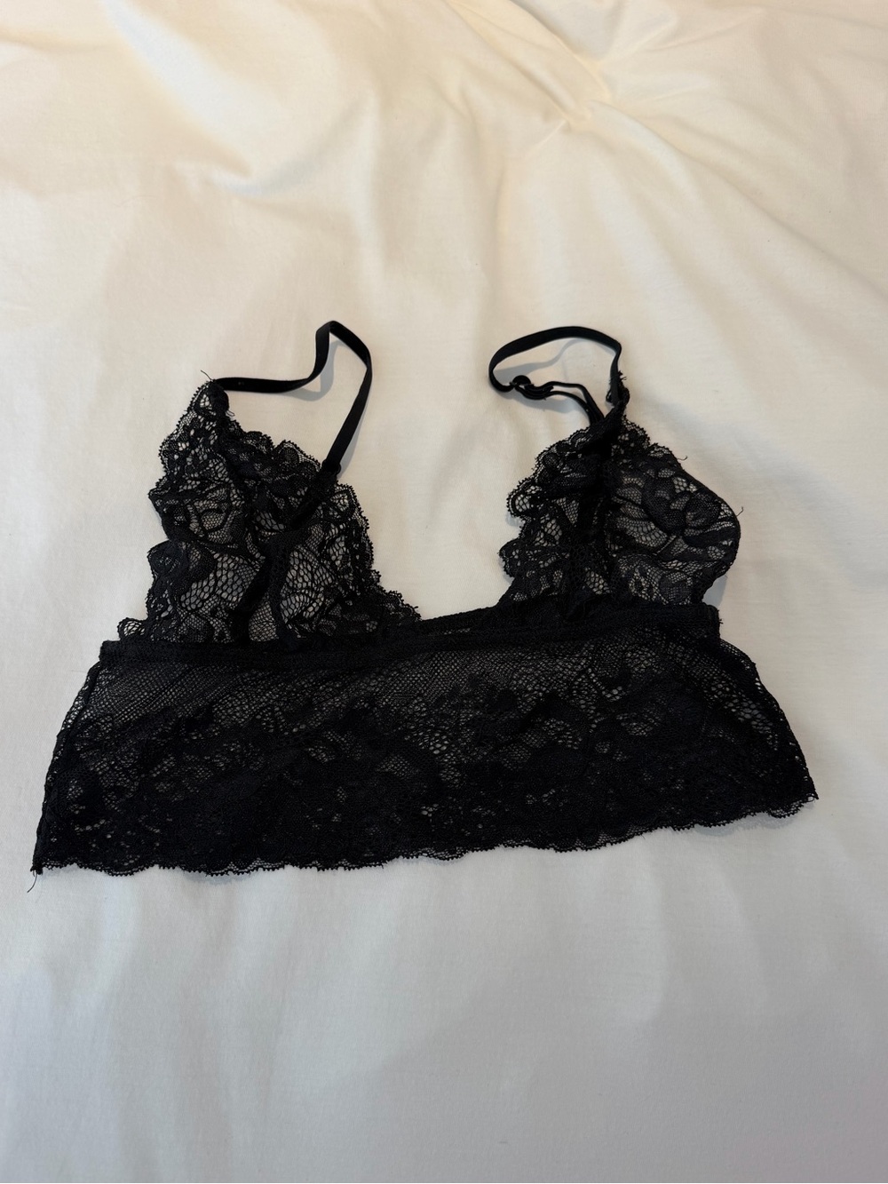 Anine Bing Black Lace Bralette